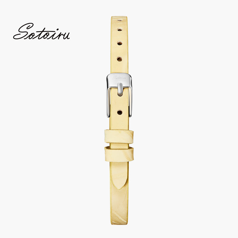 רצועת שעון אוניברסלית T2033W T2013W T2022W 6 מ"מ צהובה