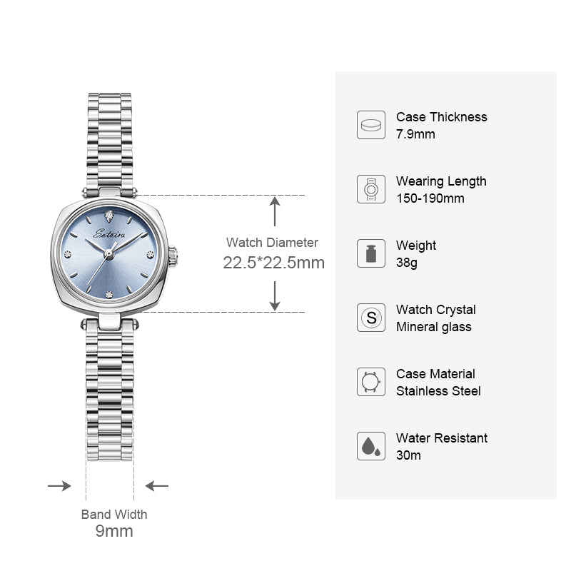Sotoiru Women’s Watch Blue Elegant Ladies Dress Wristwatches