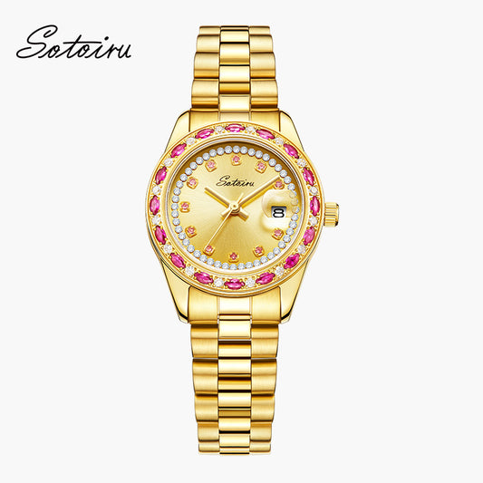 Sotoiru Vintage Gold Jewelry Watch