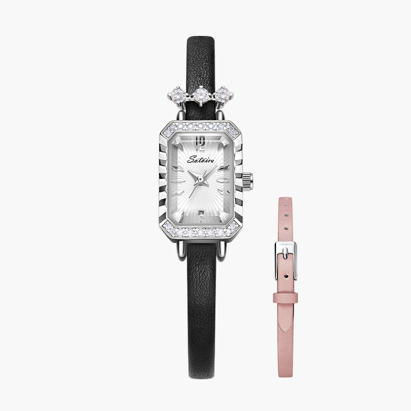 Sotoiru Leather Women's Watch - The Peak of Elegance and Simplicity T2013