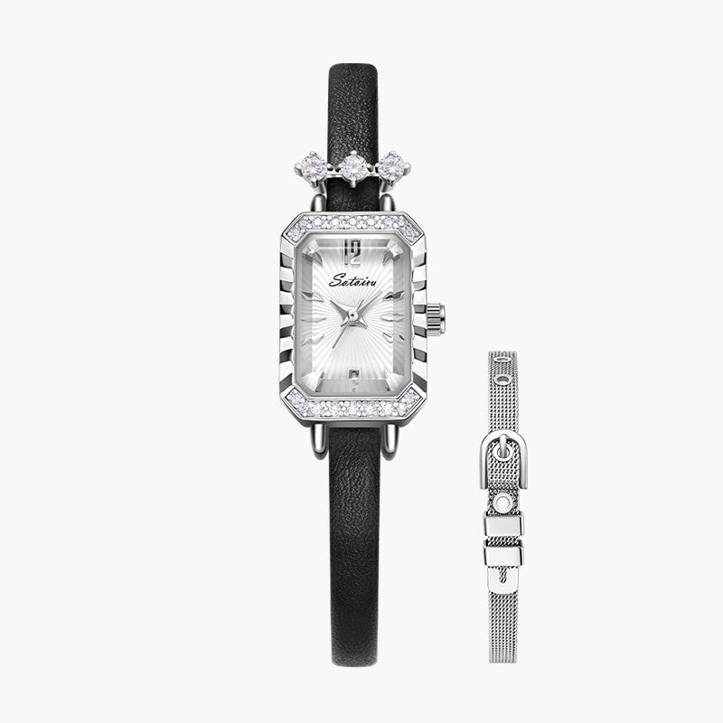 Sotoiru Leather Women's Watch - The Peak of Elegance and Simplicity T2013