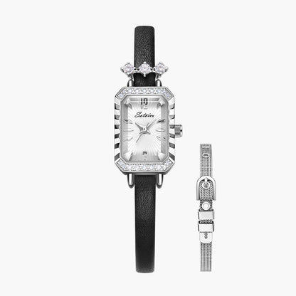 Sotoiru Leather Women's Watch - The Peak of Elegance and Simplicity T2013