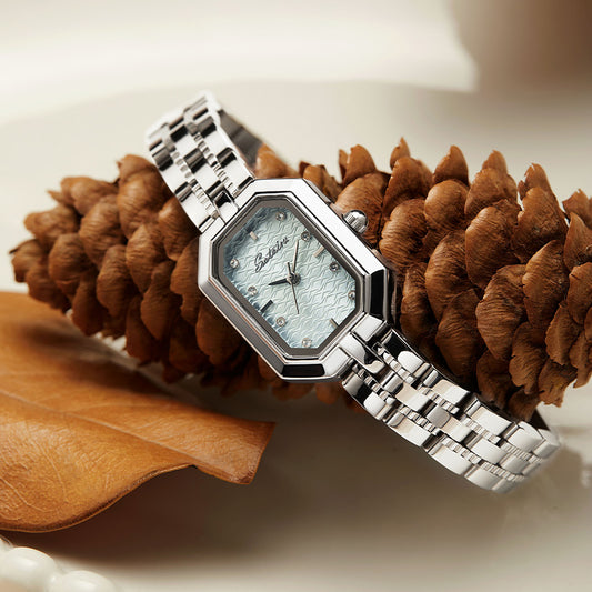 Sotoiru Glacier Blue Rectangle Watch