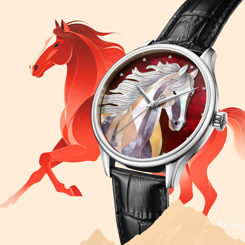 Tianwang Red Raden Mechanical Watch