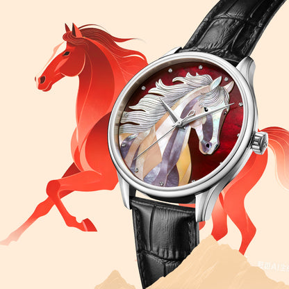 Tianwang Red Raden Mechanical Watch