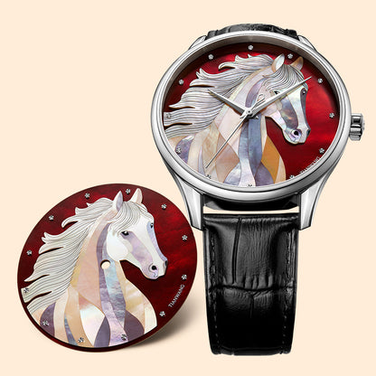 Tianwang Red Raden Mechanical Watch