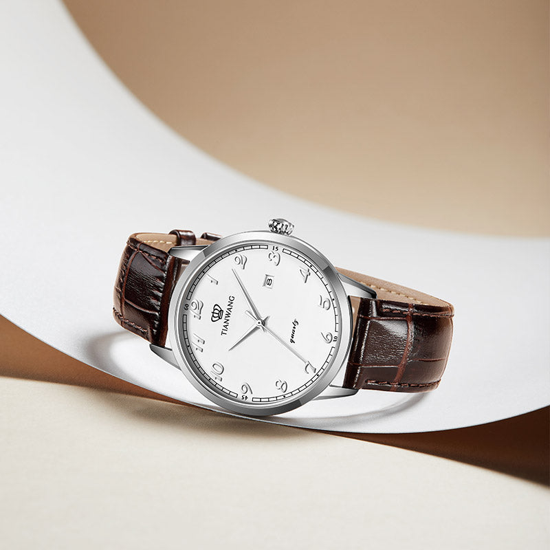 Tianwang Men’s Quartz Leather  Watch