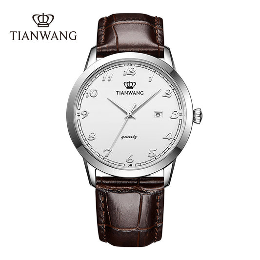 Tianwang Men’s Quartz Leather  Watch