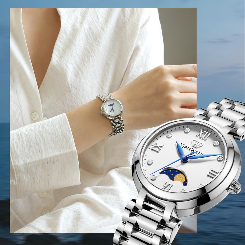 Tianwang Astronomer Series Moon Phase Quartz Watch