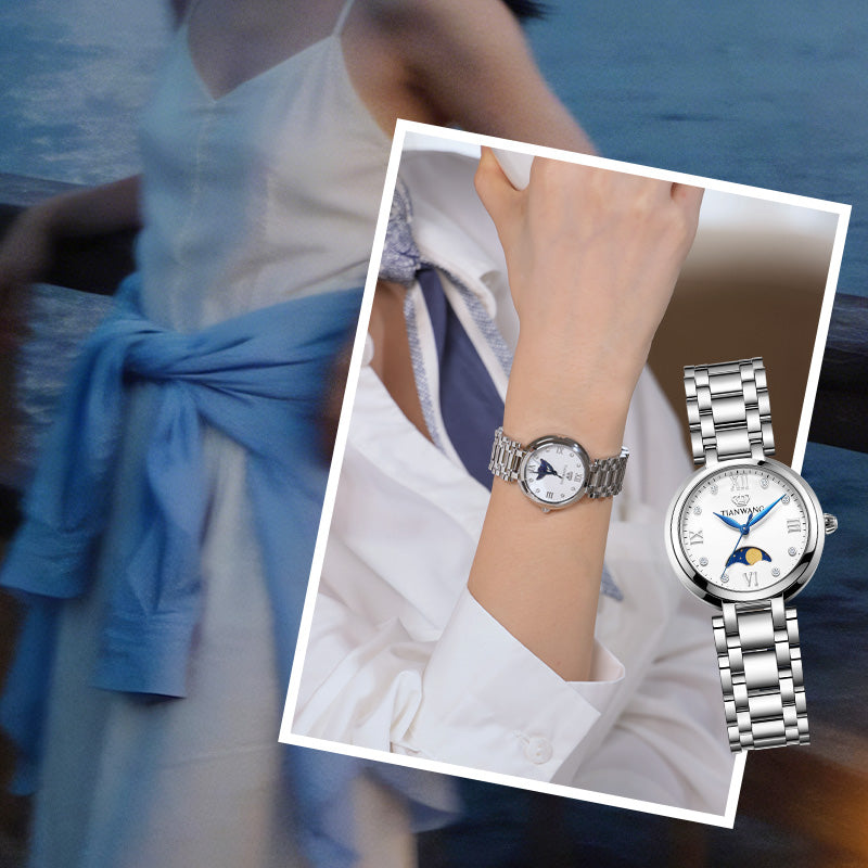 Tianwang Astronomer Series Moon Phase Quartz Watch