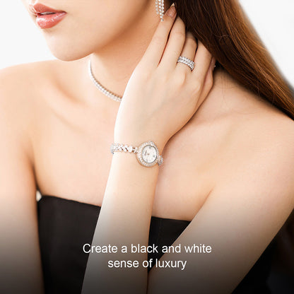 Sotoiru Mermaid Bracelet Women Watches with Full Ziron For Party T2002