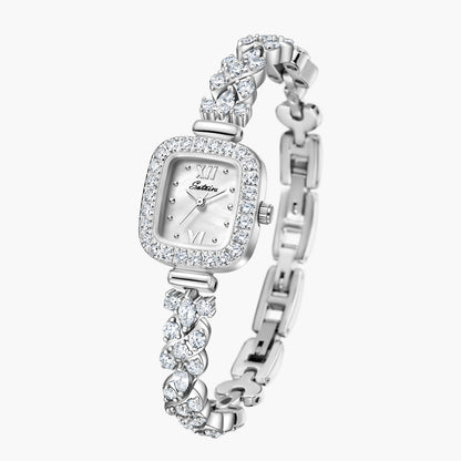 SOTOIRU Square Watches with Full Zircon Party Accessories T2004