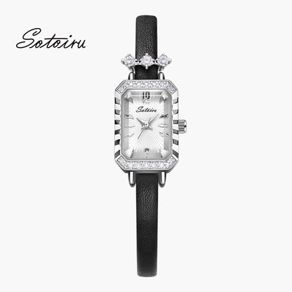 Sotoiru Leather Women's Watch - The Peak of Elegance and Simplicity T2013
