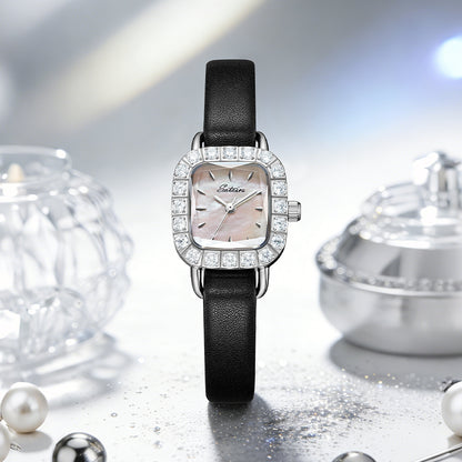 Sotoiru Luxury Square Quartz Zircon Wristwatches