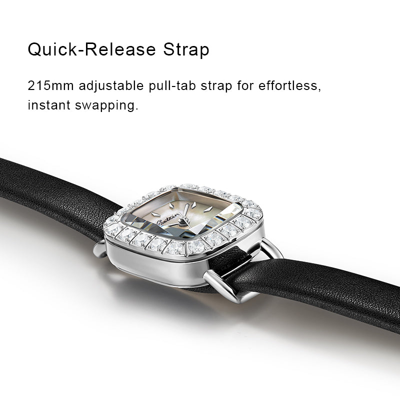 Sotoiru Luxury Square Quartz Zircon Wristwatches