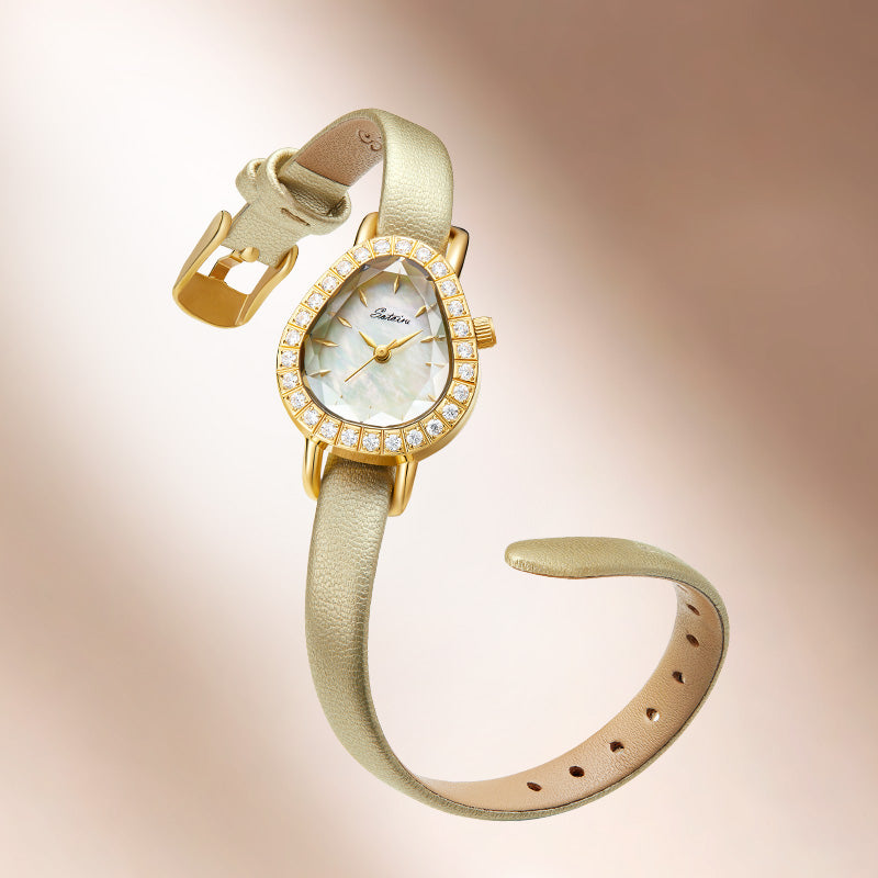 Sotoiru Dewdrop Gold Mother-of-Pearl Watch