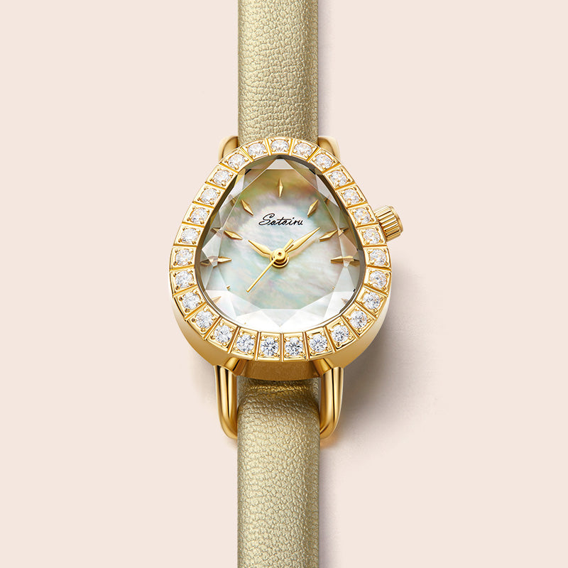Sotoiru Dewdrop Gold Mother-of-Pearl Watch