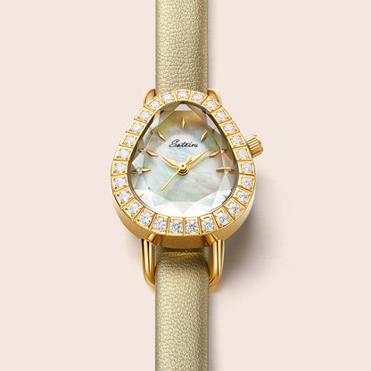 Sotoiru Dewdrop Gold Mother-of-Pearl Watch