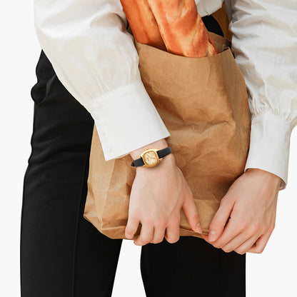 Sotoiru Women Watches Square Leather Fashion Accessories for Daily Wear T3025