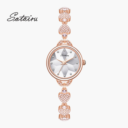 Sotoiru Women Watches Rose Gold Jewellry Accessories for Party T3026P