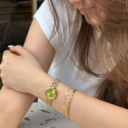 Minimalist gold watch for women, perfect for daily casual wear